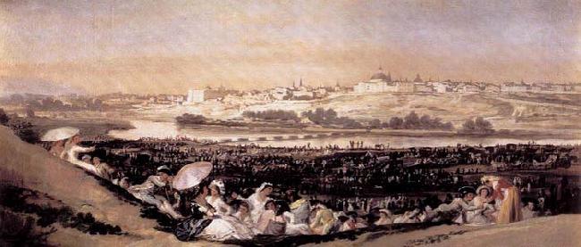 Francisco de goya y Lucientes The Meadow of San Isidro on his Feast Day France oil painting art